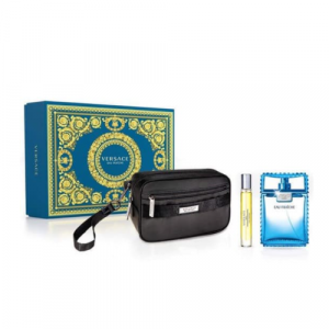 Set Nước Hoa Versace Man Eau Fraiche 3pcs ( EDT 100ml & EDT 10ml & Túi )