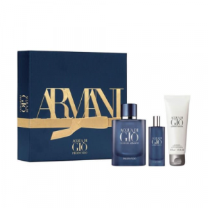 Set Nước Hoa Giorgio Armani Acqua Di Gio Profondo 3pcs ( EDP 75ml & Gel Douche 75ml & EDP 15ml )