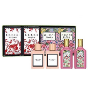 Set Nước Hoa Gucci Bloom EDP & Gucci Flora Gorgeous Gardenia EDP 4pcs ( 5ml x 4 Chai)